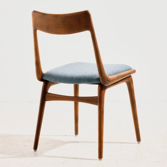 Silla de comedor Boomerang modelo 370 de teca MK11871 de Alfred Christensen para Slagelse Møbelværk. Juego (photo 3 of 15)