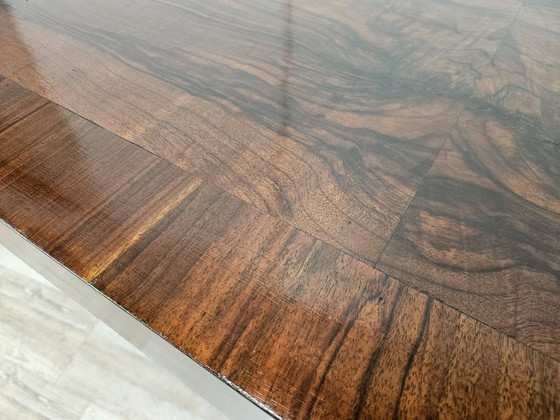 Art Decò Dining Table in Walnut Burl, 1940 – Wood (photo 9 of 21)