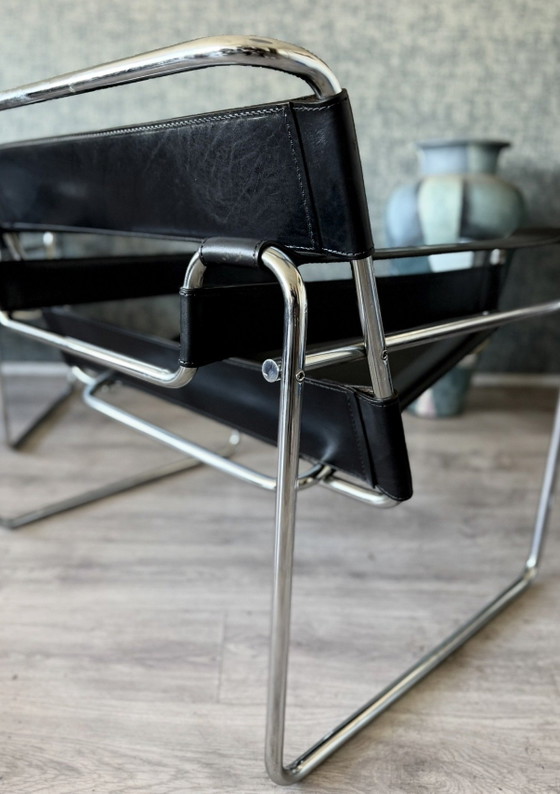 Image 1 of Chaise Wassily vintage, Marcel Breuer, Fasem, Italie, années 80