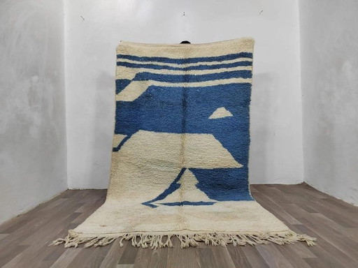 Alfombra tradicional marroquí de pura lana, tamaño 1,4/2,6 m. – Ahrend, vloerkleden en tapijten, Wool
