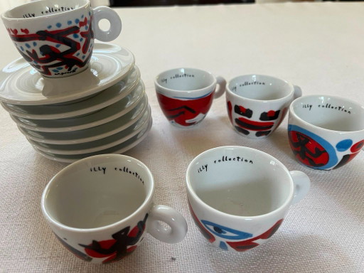Illy Art Collection 1997 A.R. Penck Espresso Cups - Set – servies, Porcelain (photo 2 of 5)