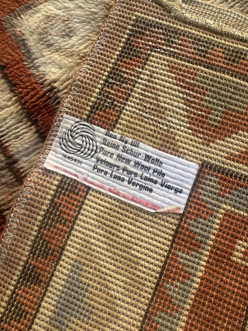 Vintage-Teppich im marokkanischen/anatolischen Stil aus reiner Schurwolle, 85 x 150 cm