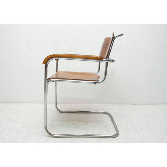 Image 1 of Vintage Bauhaus office chair by Robert Slezák for Baťa 1930s