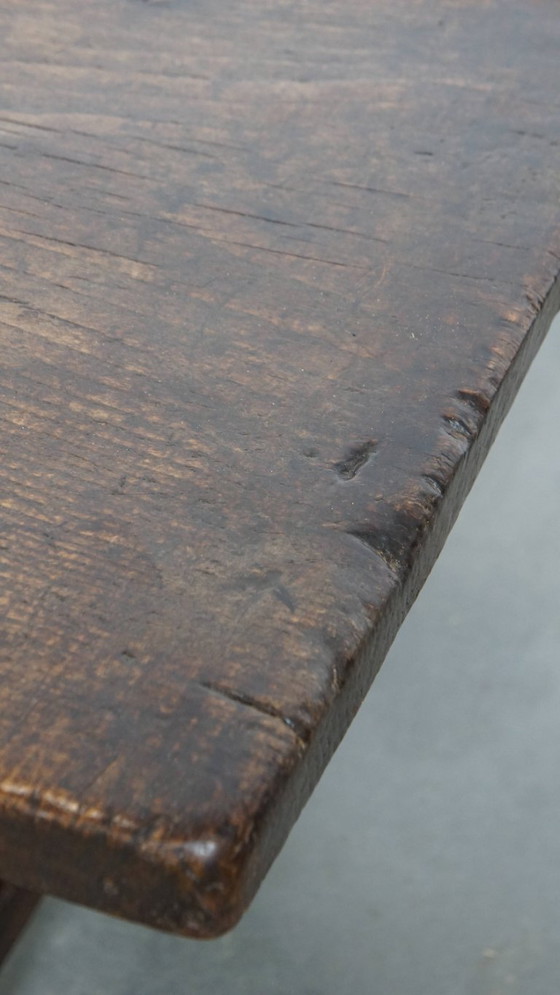 Image 1 of Antique Spanish Coffee Table From The 17th Century With Two Drawers