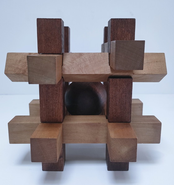 Image 1 of puzzel XL massief hout jaren 80