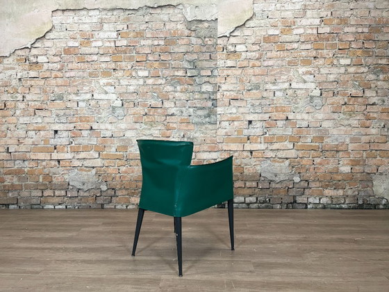 2x Matteo Grassi Vela – Grün Anthrazit Leder | Franco Poli – Sessel, Leather (photo 7 of 13)