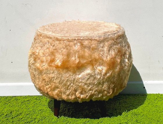 Image 1 of Ottoman Stool/Storage Chest. Vintage 50s