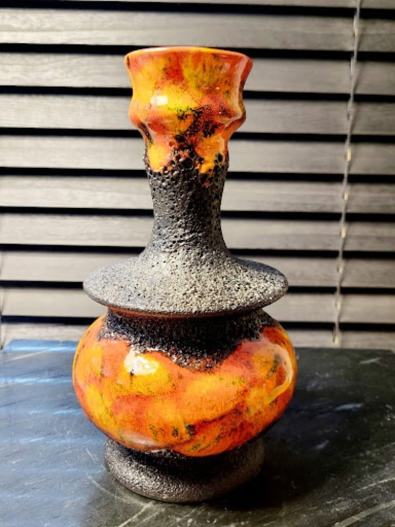 Image 1 of Vintage ceramic Fat Lava vase, Walter Gerhard, Germany, 1970s