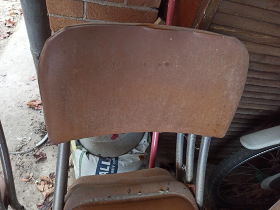 6 Stühle 70er Jahre – Esszimmerstühle, Metal, Plastic (photo 4 of 5)