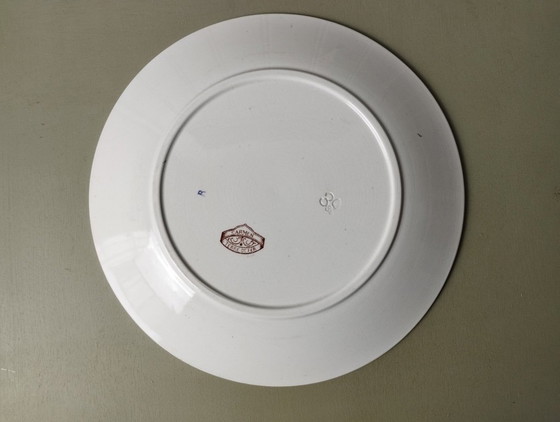 Image 1 of 7 platos llanos de loza Sarreguemines U&C "Carmen"