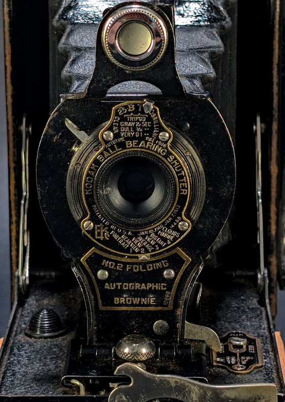 Image 1 of 📷 Kodak No.2 Folding Autographic Brownie (1920-1930)