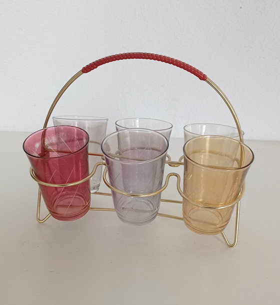 Image 1 of Ensemble de verres à eau des années 50