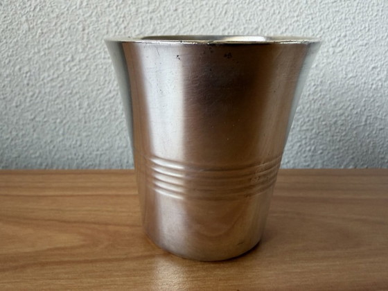 Image 1 of Christofle Gallia versilberter Art-Deco-Becher