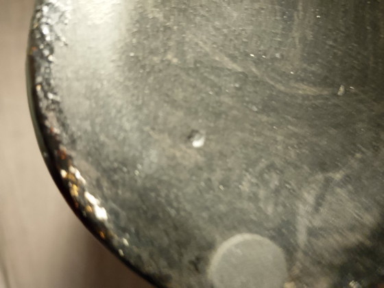 Image 1 of 30cm cylindrical vase attributed to the Montjoye Legras crystal factory, enameled jewel and gold, flat ground neck