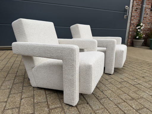2x Cassina Utrecht Chair Terracotta, G. Rietveld Nieuwstaat! – fauteuils, Textile (photo 2 of 15)