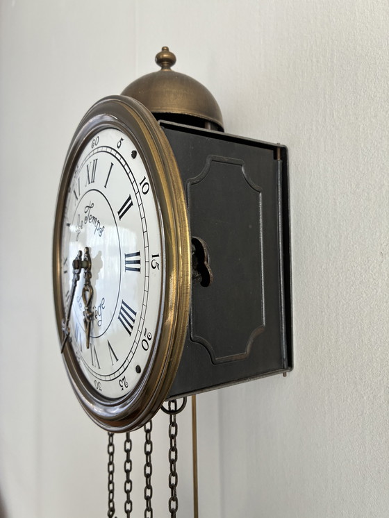 Image 1 of Wandklok le temps, reparatie aan uurwerk nodig