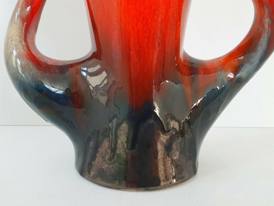 Image 1 of IMPORTANT VINTAGE VASE 1960 SAINT POL S MER CERAMIC 60S 1960S 1960s 60s