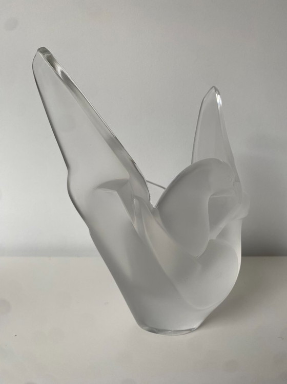 Image 1 of Mid-Century Lalique Crystal "Sylvie" Vase