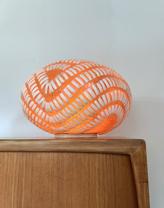 Image 1 of Vintage XL unique fiberglass floor lamp, Lambert '80s