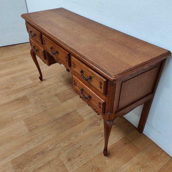 Image 1 of Vintage Landelijke sidetable bureau kaptafel tv-meubel make-up tafel