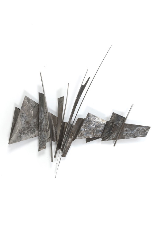 Vintage brutalist wall sculpture