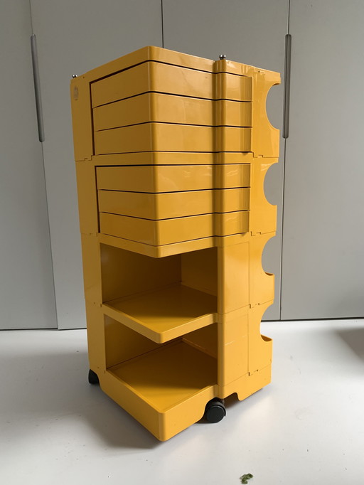 Boby Trolley Joe Colombo Yellow, Extra High