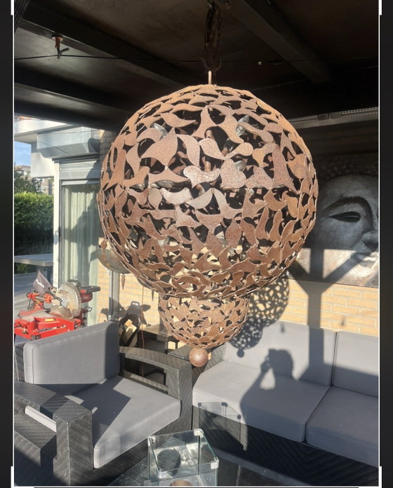 Image 1 of Handgemaakte ijzeren hanglamp 