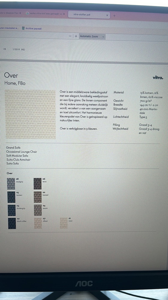 Image 1 of Coussins et housses de coussins Vitra Suita