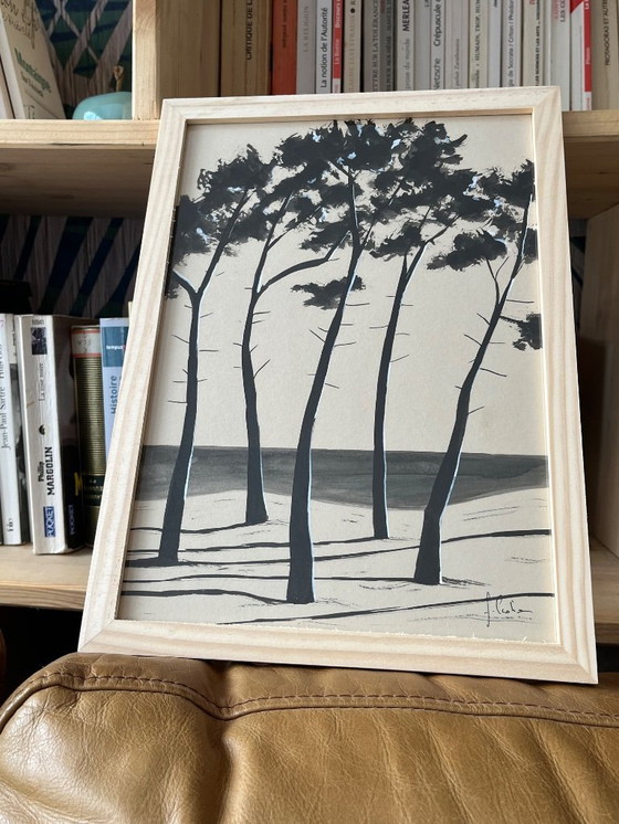 Image 1 of India ink on natural paper.  Format 30x21cm.