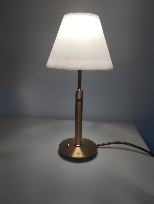 B+M Leuchten table lamp, brass, dimmable, vintage – tafellampen (photo 2 of 13)