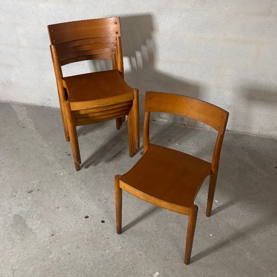 Image 1 of 6 sedie “Portex” Peter Hvidt e Orla Mølgaard-Nielsen