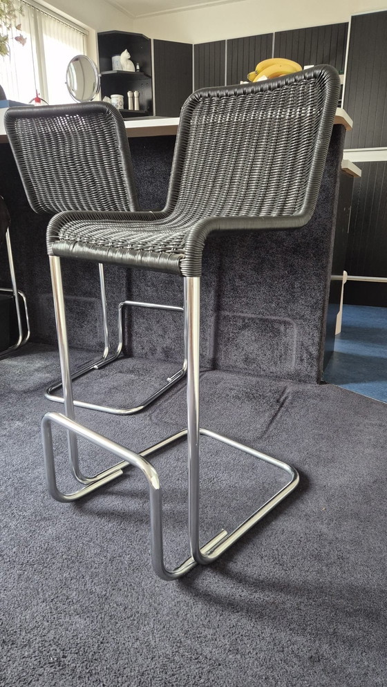 Image 1 of Set of 4 vintage Tecta D41 bar chairs