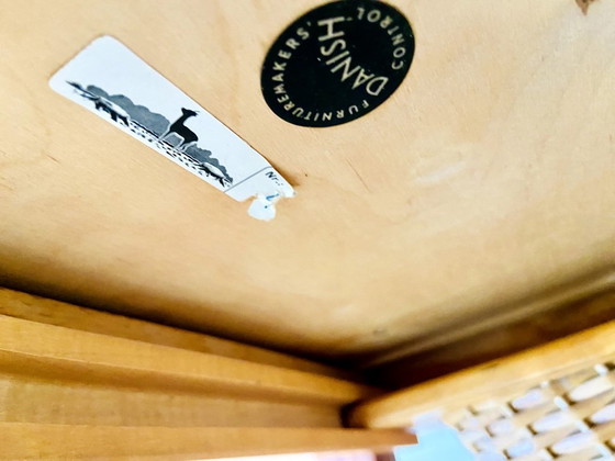 Image 1 of TABLE DE COUTURE VINTAGE DANOISE EN TECK par SEVERIN HANSEN pour HASLEV FURNITURE 1960