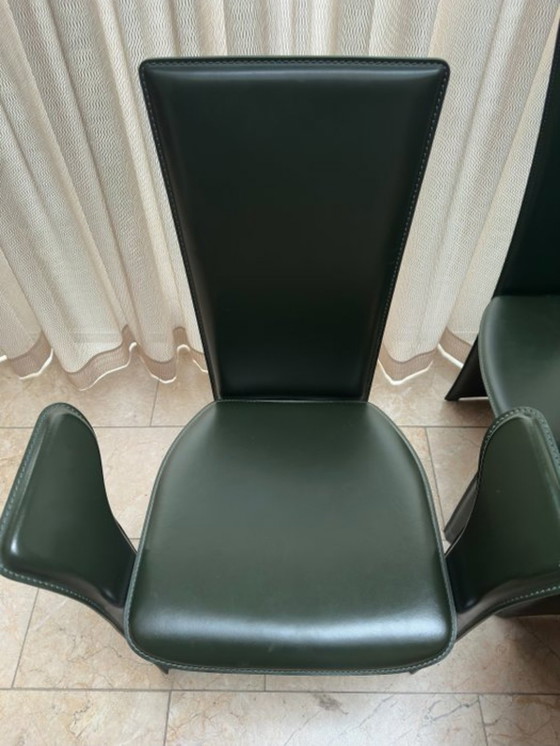 Image 1 of 6 chaises de salle à manger Pietro Constantini « Frag »