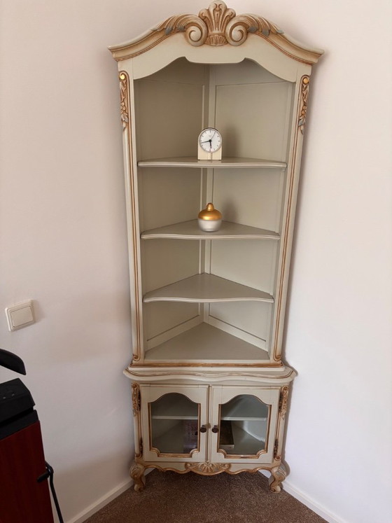 Kaptafel met 3-delige spiegel, hoekkastje, bankje en fauteuil – Wood (photo 7 of 7)