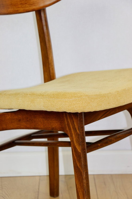 Image 1 of Sedie Hałas vintage gialle - set da 2