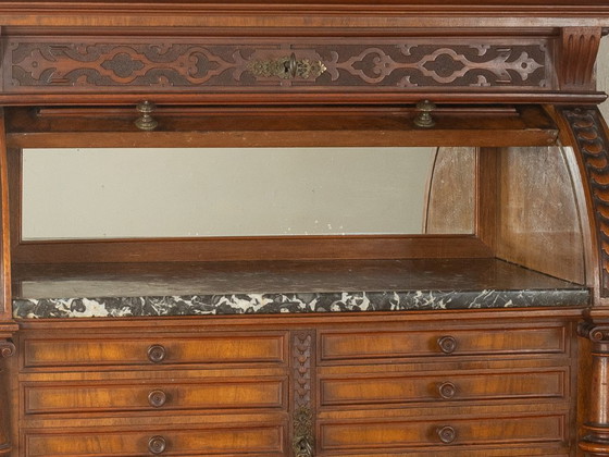 Mobile dentale antico, circa 1880-1900, Neorinascimento, Credenze, Legno, Marrone (foto 4 di 8)