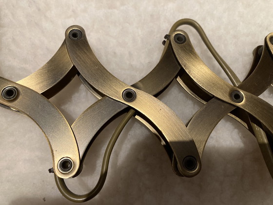 Image 1 of Vintage Brass Scissor Lamp Man Kwong Ltd