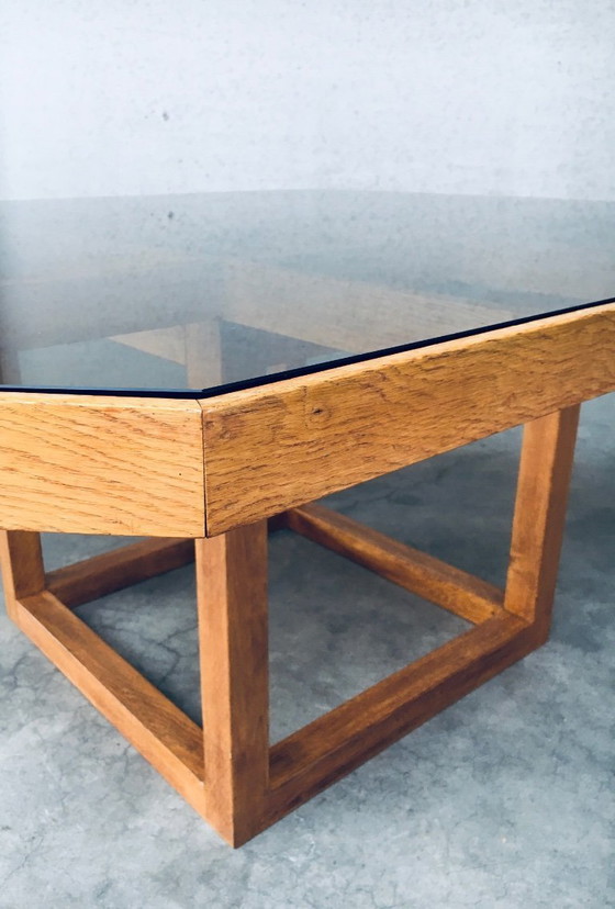 Image 1 of 1980's Postmodern Design Octagonal Square Dining Table
