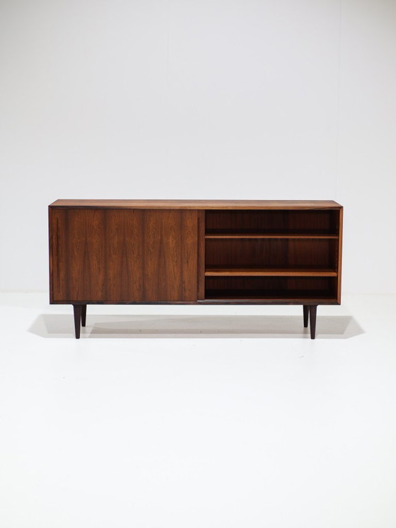 Buffet bas en palissandre vintage danois années 60, Bois, Marron, Mid Century Modern (photo 3 sur 15)