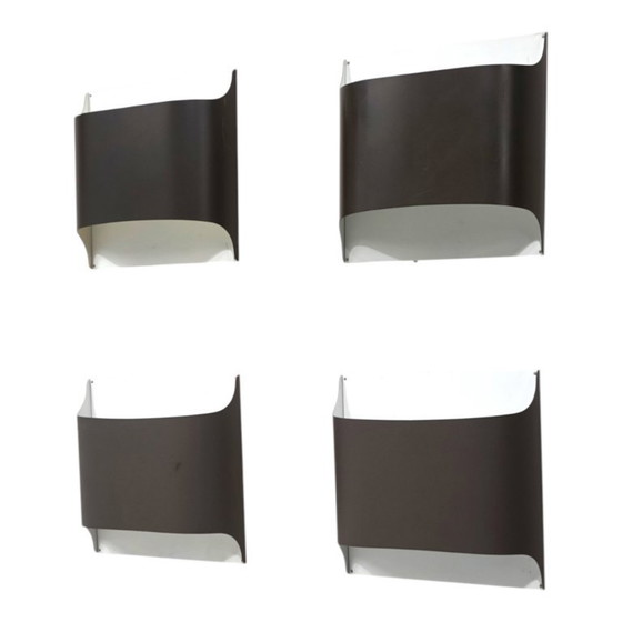 Image 1 of Juego de 4 lámparas de pared Staff de Dieter Witte y Rolf Krüger, 1970.