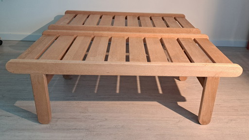 2 x Collection Fuglsang bench by Bernt Petersen