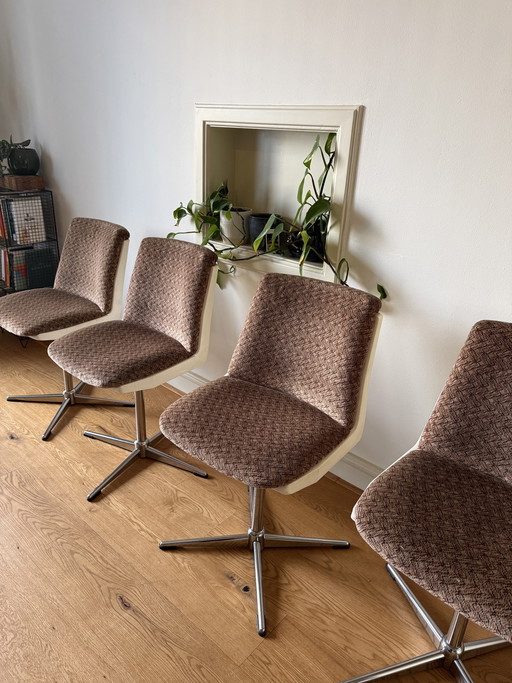 Vintage draaistoelen chroom
