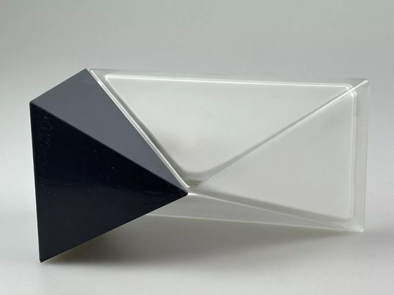 Image 1 of Lampada da parete a cubo Peill &amp; Putzler anni '60 e '70, applique in vetro ghiacciato, era spaziale