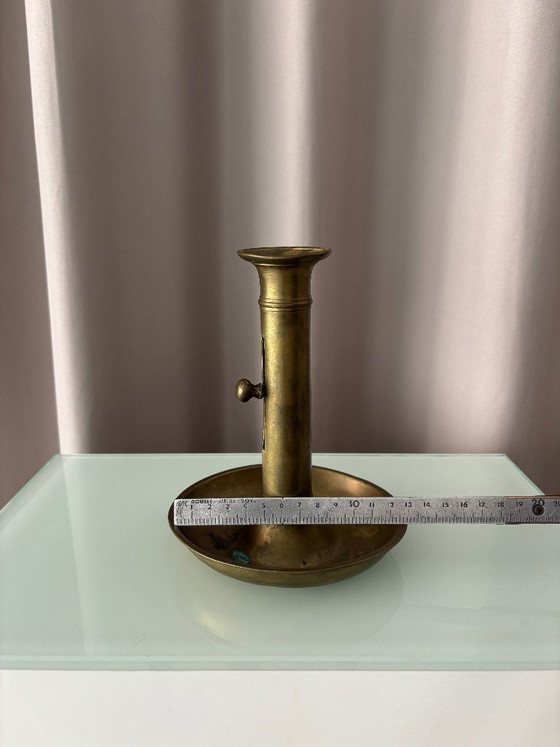 Vintage verstelbare messing kandelaar – Artisan, Kandelaars en kaarsen, Metal (photo 12 of 13)