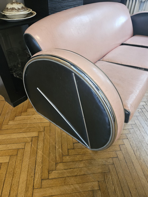 Image 1 of Woonkamer van Donal Deskey (bank + fauteuil)