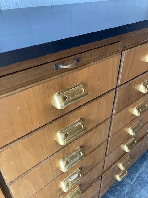 Image 1 of Vintage mid-century apotheekkast,apothekerskast,ladenkast