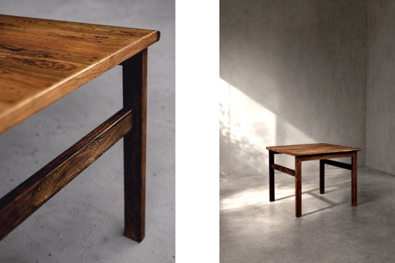 Image 1 of Midden-eeuwse Deense moderne palissander salontafel Capella van Illum Wikkelsø voor Niels Eilersen, jaren 60