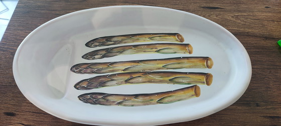 Image 1 of Vallauris ceramic asparagus dish
