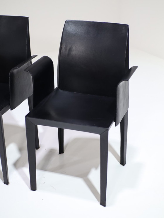 Image 1 of 4x Sillas de comedor Poltrona Frau Lola diseño italiano